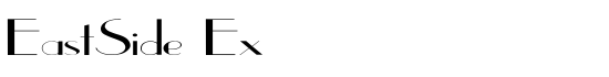EastSide Ex - Download Thousands of Free Fonts at FontZone.net