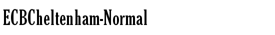 ECBCheltenham-Normal - Download Thousands of Free Fonts at FontZone.net