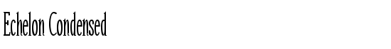 Echelon Condensed - Download Thousands of Free Fonts at FontZone.net