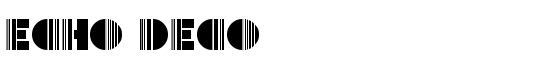 Echo Deco - Download Thousands of Free Fonts at FontZone.net