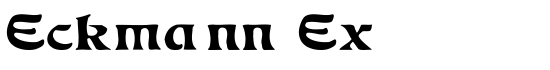 Eckmann Ex - Download Thousands of Free Fonts at FontZone.net