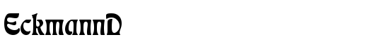 EckmannD - Download Thousands of Free Fonts at FontZone.net