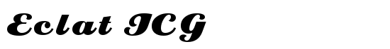 Eclat ICG - Download Thousands of Free Fonts at FontZone.net