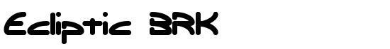 Ecliptic BRK - Download Thousands of Free Fonts at FontZone.net