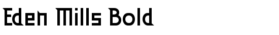 Eden Mills Bold - Download Thousands of Free Fonts at FontZone.net