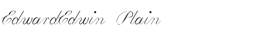 EdwardEdwin Plain - Download Thousands of Free Fonts at FontZone.net