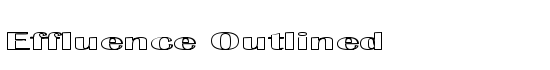 Effluence Outlined - Download Thousands of Free Fonts at FontZone.net
