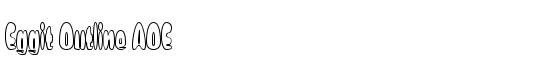 Eggit Outline AOE - Download Thousands of Free Fonts at FontZone.net