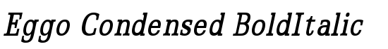 Eggo Condensed BoldItalic - Download Thousands of Free Fonts at FontZone.net