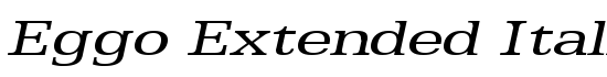 Eggo Extended Italic - Download Thousands of Free Fonts at FontZone.net