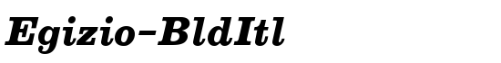 Egizio-BldItl - Download Thousands of Free Fonts at FontZone.net