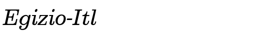 Egizio-Itl - Download Thousands of Free Fonts at FontZone.net