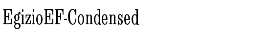 EgizioEF-Condensed - Download Thousands of Free Fonts at FontZone.net