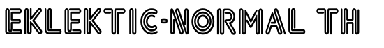 Eklektic-Normal Th - Download Thousands of Free Fonts at FontZone.net