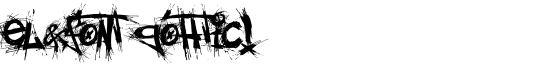 el&font gohtic! - Download Thousands of Free Fonts at FontZone.net