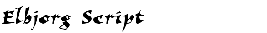 Elbjorg Script - Download Thousands of Free Fonts at FontZone.net