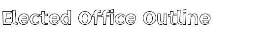 Elected Office Outline - Download Thousands of Free Fonts at FontZone.net