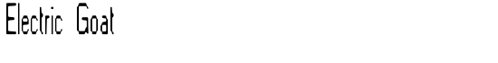 Electric Goat - Download Thousands of Free Fonts at FontZone.net