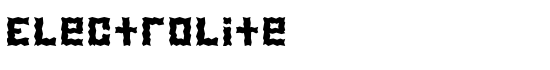 Electrolite - Download Thousands of Free Fonts at FontZone.net