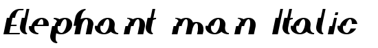 Elephant man Italic - Download Thousands of Free Fonts at FontZone.net