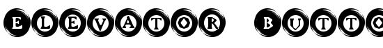 Elevator Buttons - Download Thousands of Free Fonts at FontZone.net