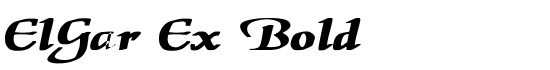 ElGar Ex Bold - Download Thousands of Free Fonts at FontZone.net