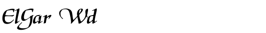 ElGar Wd - Download Thousands of Free Fonts at FontZone.net