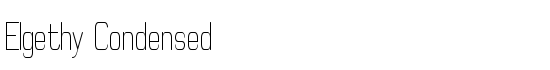 Elgethy Condensed - Download Thousands of Free Fonts at FontZone.net