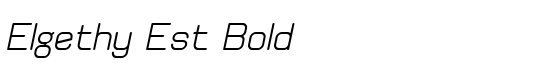 Elgethy Est Bold - Download Thousands of Free Fonts at FontZone.net