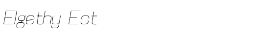 Elgethy Est - Download Thousands of Free Fonts at FontZone.net
