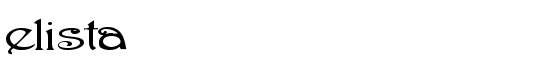 elista - Download Thousands of Free Fonts at FontZone.net
