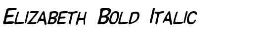 Elizabeth Bold Italic - Download Thousands of Free Fonts at FontZone.net