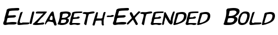 Elizabeth-Extended Bold Italic - Download Thousands of Free Fonts at FontZone.net