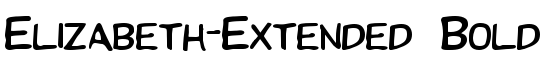 Elizabeth-Extended Bold - Download Thousands of Free Fonts at FontZone.net
