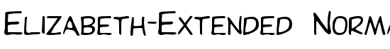 Elizabeth-Extended Normal - Download Thousands of Free Fonts at FontZone.net