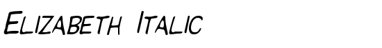 Elizabeth Italic - Download Thousands of Free Fonts at FontZone.net