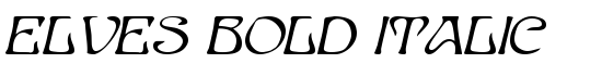 Elves Bold Italic - Download Thousands of Free Fonts at FontZone.net