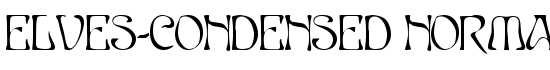 Elves-Condensed Normal - Download Thousands of Free Fonts at FontZone.net