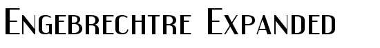 Engebrechtre Expanded - Download Thousands of Free Fonts at FontZone.net