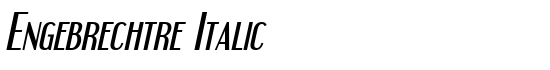 Engebrechtre Italic - Download Thousands of Free Fonts at FontZone.net