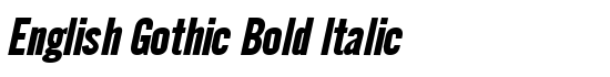 English Gothic Bold Italic - Download Thousands of Free Fonts at FontZone.net