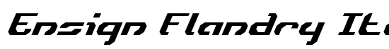 Ensign Flandry Italic - Download Thousands of Free Fonts at FontZone.net