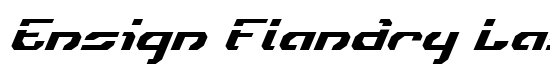 Ensign Flandry Laser Italic - Download Thousands of Free Fonts at FontZone.net
