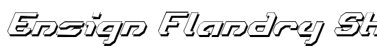 Ensign Flandry Shadow Italic - Download Thousands of Free Fonts at FontZone.net