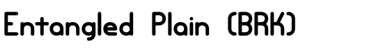 Entangled Plain (BRK) - Download Thousands of Free Fonts at FontZone.net