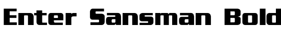 Enter Sansman Bold - Download Thousands of Free Fonts at FontZone.net