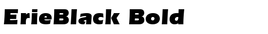 ErieBlack Bold - Download Thousands of Free Fonts at FontZone.net