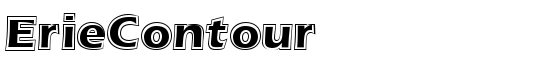 ErieContour - Download Thousands of Free Fonts at FontZone.net