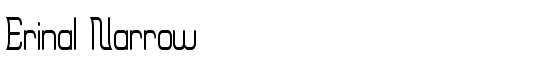 Erinal Narrow - Download Thousands of Free Fonts at FontZone.net