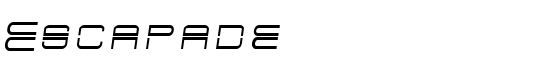 Escapade - Download Thousands of Free Fonts at FontZone.net